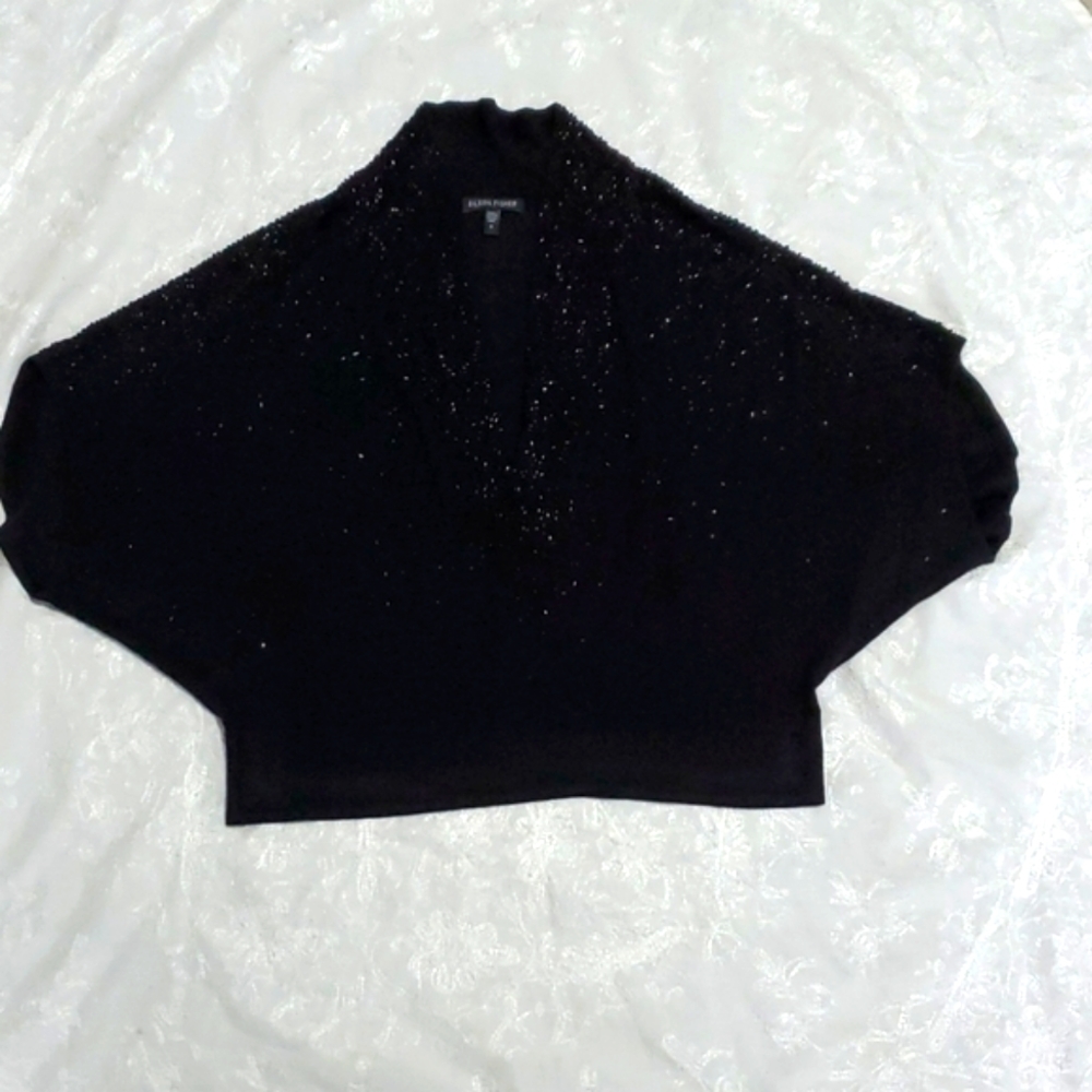 Eileen Fisher oversized shawl cover up merino wool
